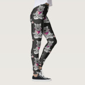 Yoga poses pattern | Yoga seamless pattern 19 Leggings (Rechts)