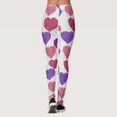 Yoga poses pattern | Yoga seamless pattern 1 Leggings (Achterkant)