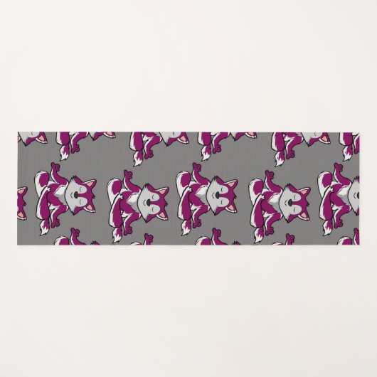 Yoga poses pattern | Yoga seamless pattern 20 Yogamat (Voorkant (horizontaal))