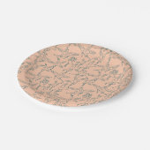 Yoga poses pattern | Yoga seamless pattern 29 Papieren Bordje (Gekanteld)