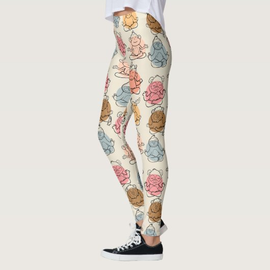 Yoga poses pattern | Yoga seamless pattern 42 Leggings (Links)