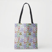 Yoga poses pattern | Yoga seamless pattern 60 Tote Bag (Voorkant)