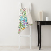 Yoga poses pattern | Yoga seamless pattern 63 Sherpa Deken (In situ)