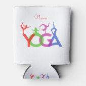 Yoga Poses Silhouettes Thunder_Cove Blikjeskoeler (Voorkant)