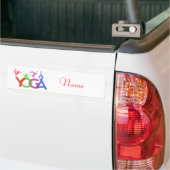 Yoga Poses Silhouettes Thunder_Cove Bumpersticker (Op Truck)