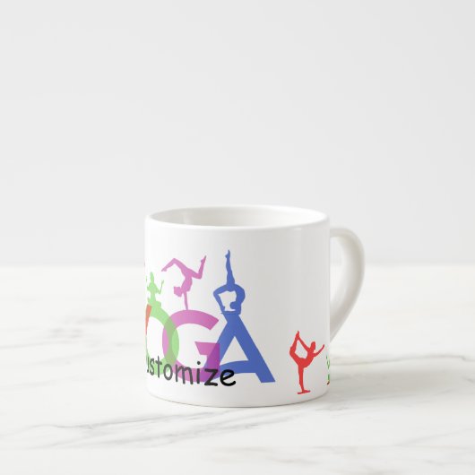 Yoga Poses Silhouettes Thunder_Cove Espresso Kop (Voorkant rechts)