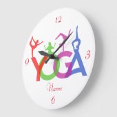 Yoga Poses Silhouettes Thunder_Cove Grote Klok (Hoek)