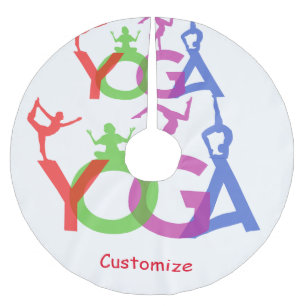 Yoga Poses Silhouettes Thunder_Cove Kerstboom Rok