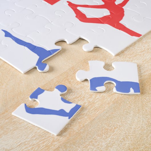 Yoga Poses Silhouettes Thunder_Cove Legpuzzel (Zijkant)