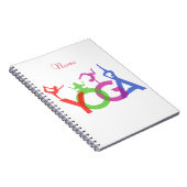 Yoga Poses Silhouettes Thunder_Cove Notitieboek (Rechterzijde)