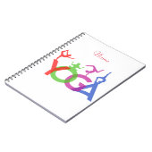 Yoga Poses Silhouettes Thunder_Cove Notitieboek (Linkerzijde)