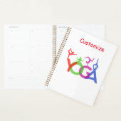 Yoga Poses Silhouettes Thunder_Cove Planner (Display)