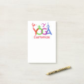 Yoga Poses Silhouettes Thunder_Cove Post-it® Notes (Op bureau)