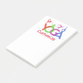 Yoga Poses Silhouettes Thunder_Cove Post-it® Notes (Schuin)