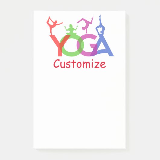 Yoga Poses Silhouettes Thunder_Cove Post-it® Notes (Voorkant)
