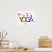 Yoga Poses Silhouettes Thunder_Cove Poster (Keuken)