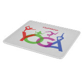 Yoga Poses Silhouettes Thunder_Cove Snijplank (Hoek)