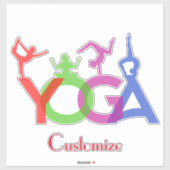 Yoga Poses Silhouettes Thunder_Cove Sticker (Vel)