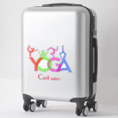 Yoga Poses Silhouettes Thunder_Cove Sticker (Koffer)