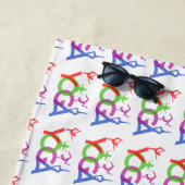 Yoga Poses Silhouettes Thunder_Cove Strandlaken (In situ)