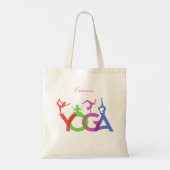 Yoga Poses Silhouettes Thunder_Cove Tote Bag (Achterkant)