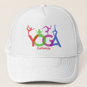 Yoga Poses Silhouettes Thunder_Cove Trucker Pet