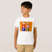 Yoga Poses T-shirt (Voorkant volledig)