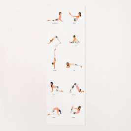Yoga Poses Thema Yoga Mat