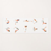 Yoga Poses Thema Yoga Mat (Voorkant (horizontaal))