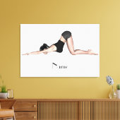 Yoga Poses Thunder_Cove Canvas Afdruk (Insitu (Woonkamer))