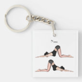 Yoga Poses Thunder_Cove Coffee Mok Sleutelhanger (voorkant)