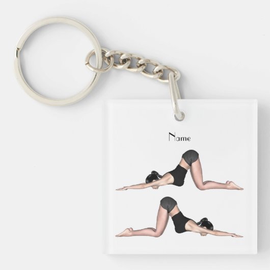 Yoga Poses Thunder_Cove Coffee Mok Sleutelhanger (voorkant)