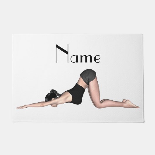 Yoga Poses Thunder_Cove Deurmat (Voorkant)