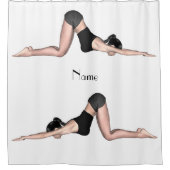 Yoga Poses Thunder_Cove Douchegordijn (Voorkant)
