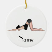 Yoga Poses Thunder_Cove Keramisch Ornament (Voorkant)