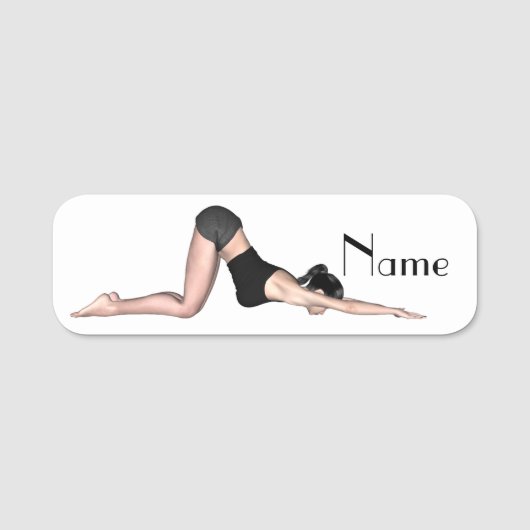 Yoga Poses Thunder_Cove Naamplaatje (Voorkant)