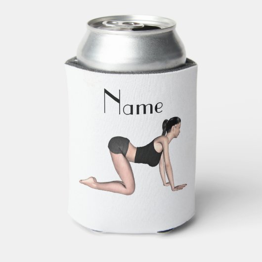 Yoga Poses Thunder_Cove Onderzetter Blikjeskoeler (Blikje Achterkant)