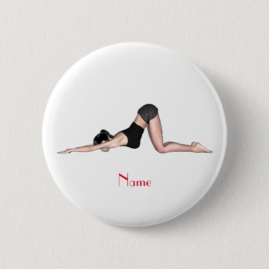 Yoga Poses Thunder_Cove Ronde Button 5,7 Cm (Voorkant)