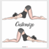 Yoga Poses Thunder_Cove Sticker (Vel)