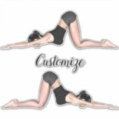 Yoga Poses Thunder_Cove Sticker (Voorkant)