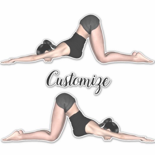 Yoga Poses Thunder_Cove Sticker (Voorkant)