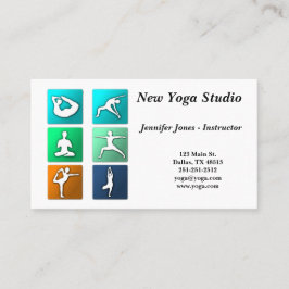 Yoga Poses Visitekaartje