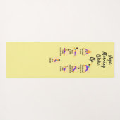 Yoga poses voordat het bed wakker wordt yogamat (Achterkant (horizontaal))