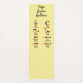 Yoga poses voordat het bed wakker wordt yogamat (Voorkant)