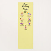 Yoga poses voordat het bed wakker wordt yogamat (Achterkant)