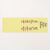 Yoga poses voordat het bed wakker wordt yogamat (Voorkant (horizontaal))