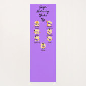 Yoga poses voordat het bed wakker wordt yogamat (Achterkant)