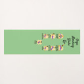 Yoga poses voordat het bed wakker wordt yogamat (Achterkant (horizontaal))