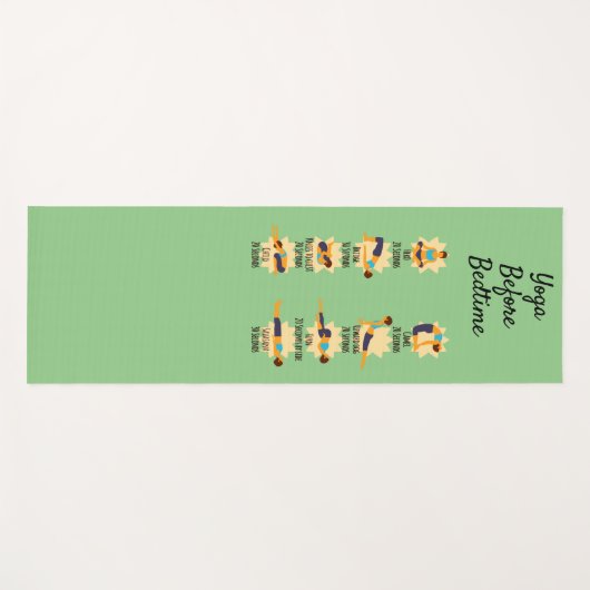 Yoga poses voordat het bed wakker wordt yogamat (Voorkant (horizontaal))