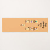 Yoga poses voordat het bed wakker wordt yogamat (Achterkant (horizontaal))